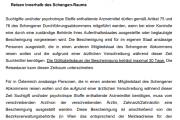 Information zu Auslandsreisen von SubstitutionspatientInnen