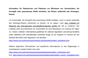 Information zu Auslandsreisen von SubstitutionspatientInnen