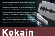 „Kokain“ Faltblatt der Österreichischen ARGE Suchtvorbeugung