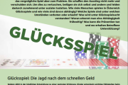 "Glücksspiel" Folder der Österreichischen ARGE Suchtvorbeugung