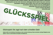 "Glücksspiel" Folder der Österreichischen ARGE Suchtvorbeugung